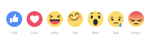 reactions di facebook emoji