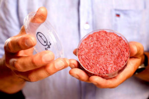 Carne sintetica - Hamburger in vitro - Memphis Meat - Cruelty Free Dotmug