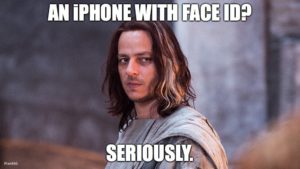 iPhone X - Face ID - Riconoscimento Facciale - Jaquen H'ghar Dotmug